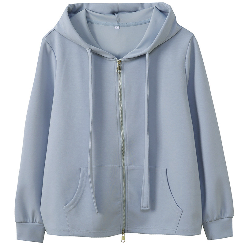 学院风少女纯色抽绳卫衣潮胖莹莹大码女装秋季多巴胺遮肉连帽外套,淘宝优惠券,粉丝福利购,淘宝优惠卷