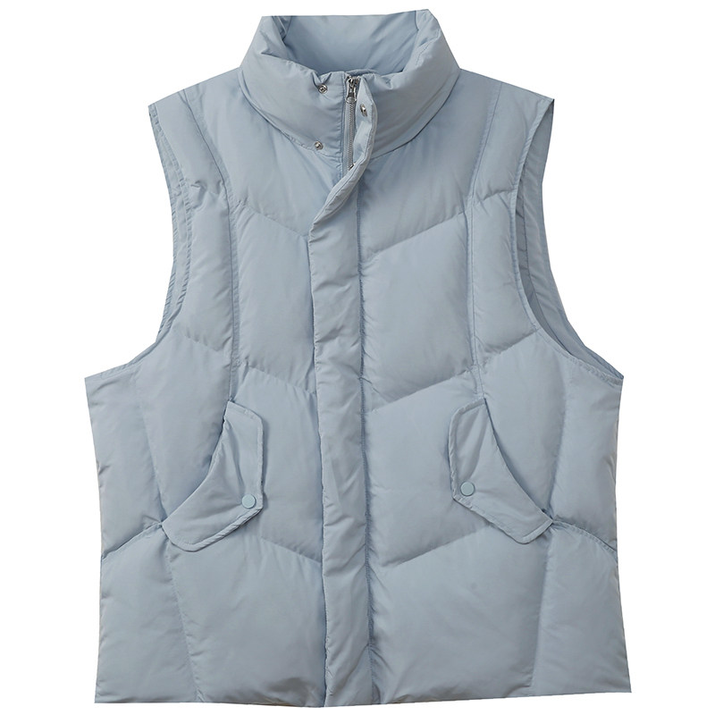 休闲风百搭立领棉服马甲胖莹莹大码女装秋冬简约纯色气质遮肉外套,淘宝优惠券,粉丝福利购,淘宝优惠卷