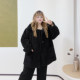 Korean style casual style loose warm reversible jacket