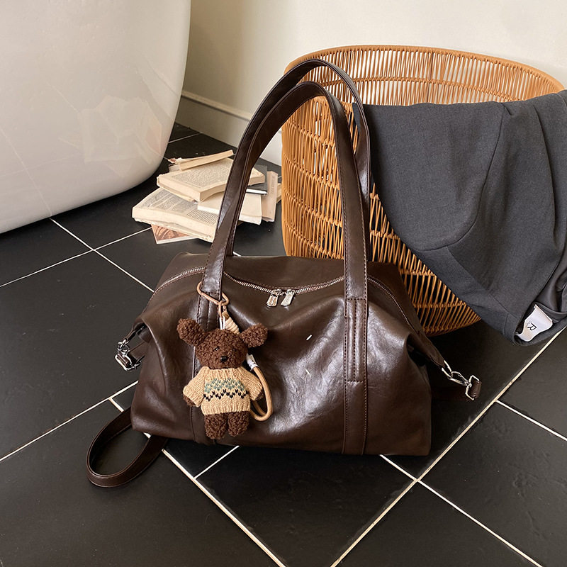 2025新款潮酷手提旅行包包女士韩版休闲托特包大容量行李包斜挎包,淘宝优惠券,粉丝福利购,淘宝优惠卷