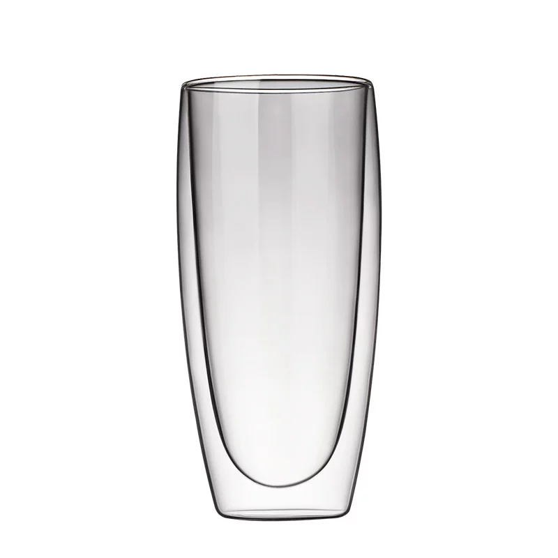Creative glass coffee capacious tea cup, anti-scald