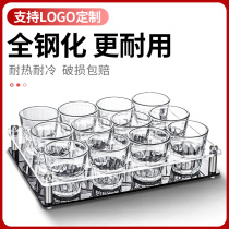 Tempered glass bar ktv beer mug suit for home commercial small anise anti-fall drinking upscale water glass