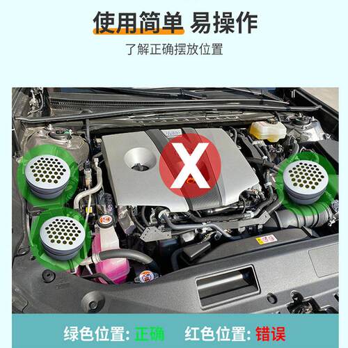 汽车驱避器发动机舱仓防咬线膏车载防狗尿猫神器车家专用驱赶用品 - 图0
