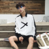 Xu hướng mùa xuân cỡ lớn băng lụa trơn áo sơ mi nam Harajuku ulzzang áo voan cặp đôi mẫu chống nắng mặc - Áo sơ mi hàn quốc Áo