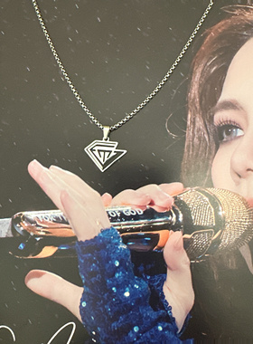 邓紫棋周边同款温州钻石项链GEM邓紫棋高级感小众冷淡风美式嘻哈