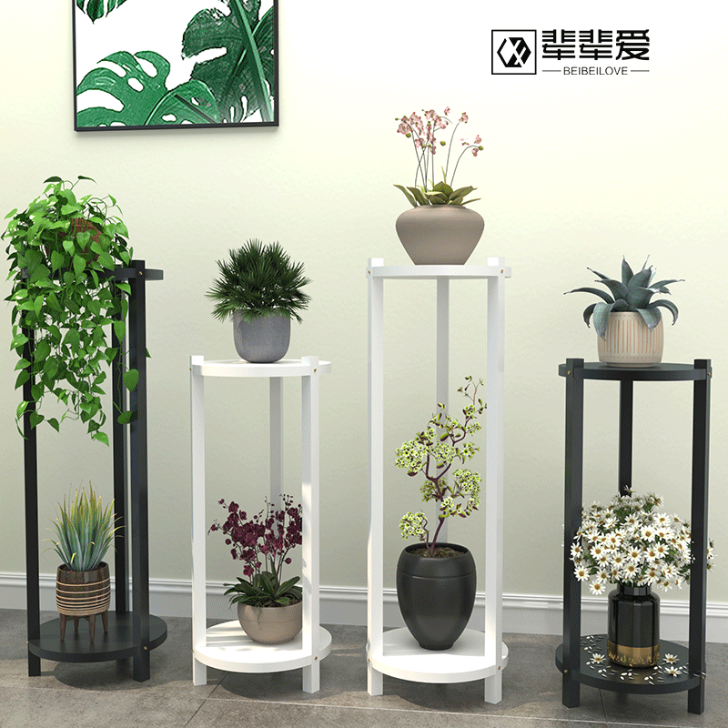 室内铁艺花架子客厅落地组合圆形花台阳台绿萝吊兰植物花盆置物架,淘宝优惠券,粉丝福利购,淘宝优惠卷