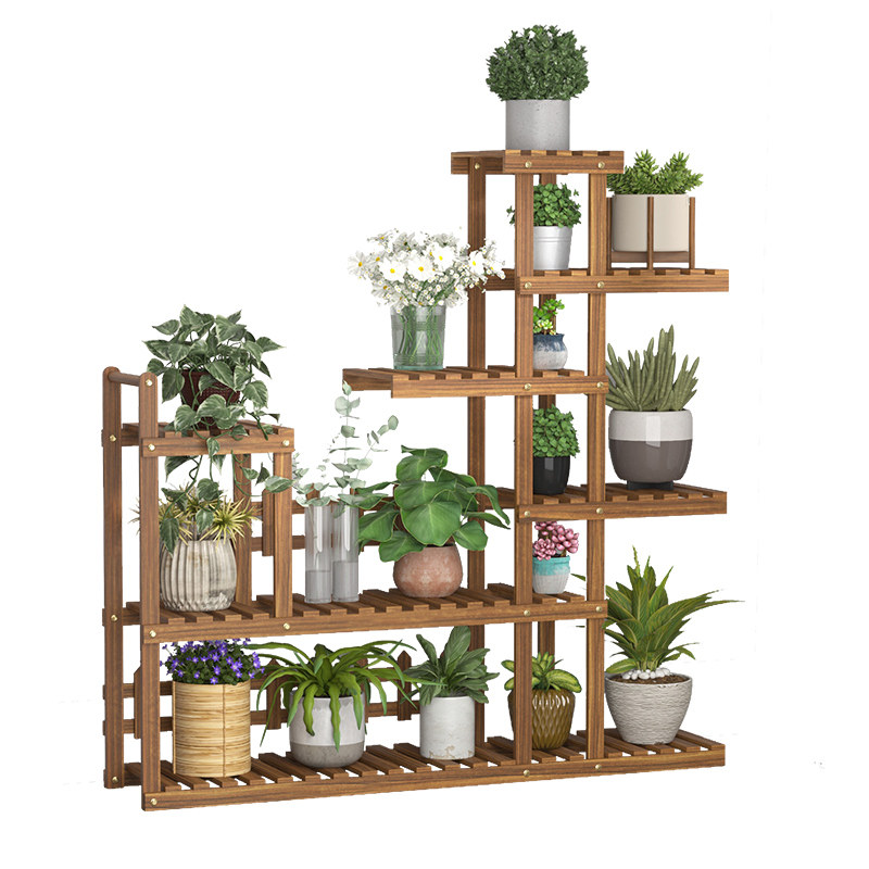 辈辈爱防腐木花架户外阳台多层可移动绿萝多肉植物架室内庭院木栅,淘宝优惠券,粉丝福利购,淘宝优惠卷