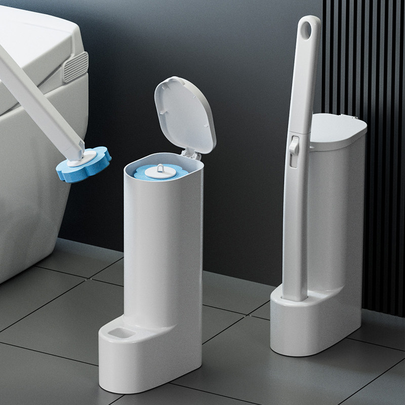 一次性马桶刷家用无死角厕所清洁刷可抛式马桶刷子壁挂落地马桶刷 - 图1