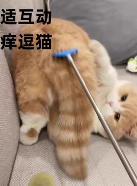 猫狗可伸缩加长逗趣抓痒耙