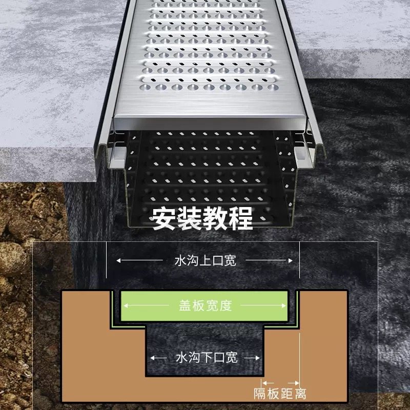 304不锈钢地沟盖板厨房排雨水沟盖加筋下水道防滑防鼠篦子佳思美,淘宝优惠券,粉丝福利购,淘宝优惠卷