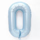 新款40寸婴儿蓝数字铝膜气球 宝宝周岁儿童生日派对装饰背景布置