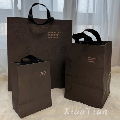 星巴克原装礼品袋包装袋瓶布套福袋礼物包装纸袋拎袋无纺布臻选袋 - 图2