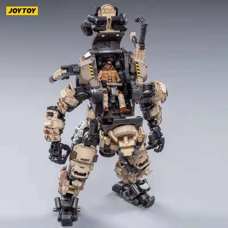 JOYTOY暗源机甲沙漠版钢骨强击机甲变形玩具关节可动兵人模玩-图1