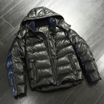 2021 new products Japanese mens clothing Lianhood Hull Head Layer Sheep Leather Plume Jacket leather jacket Leather Clothing Winter Clothing