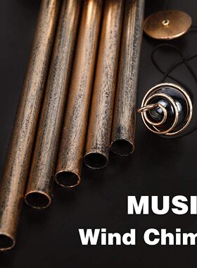 Solar Wind Chimes Outdoor Metal Tubes Wind Outside Decorate