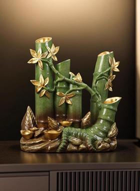 财富节节高招财摆件富贵竹子