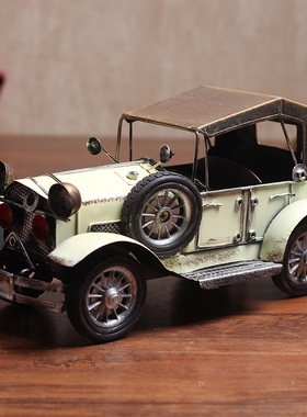 老爷车铁艺创意家居房间装饰摆件