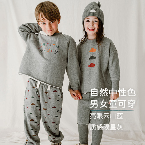 Petite Revery加拿大小云朵童装儿童长袖卫衣打底衫女童男童春秋 - 图2