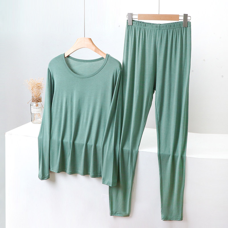 莫代尔棉秋衣秋裤套装女200斤宽松大码薄款打底保暖内衣线衣线裤,淘宝优惠券,粉丝福利购,淘宝优惠卷