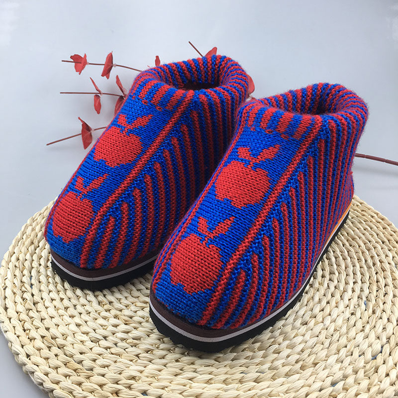 毛线棉鞋棉靴加厚手工毛线保暖加绒防滑耐磨棉鞋婚嫁毛线棉鞋成品,淘宝优惠券,粉丝福利购,淘宝优惠卷