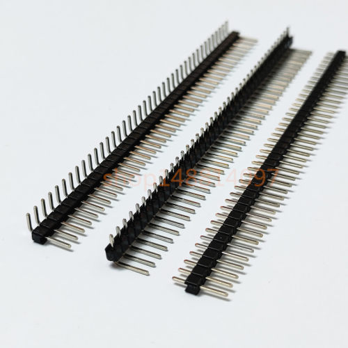排针 间距2.54mm 直针 普弯 反弯 1*2 3 4 5 6 8 40PIN 单排插针 - 图2