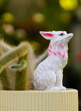 九尾狐多肉植物装饰摆件