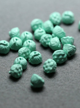 新款天然绿松石小莲蓬小滴溜