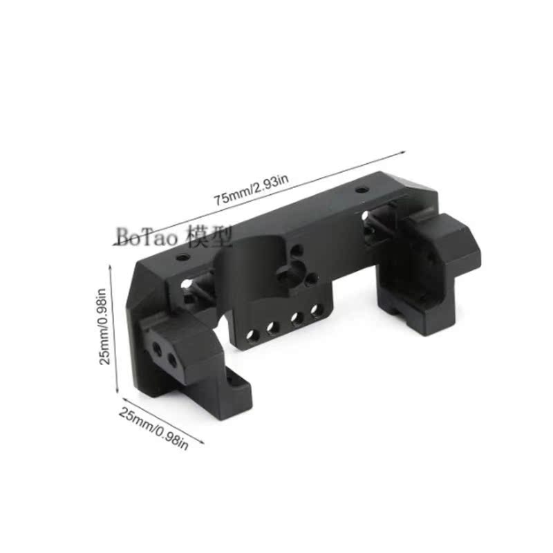 1/10仿真攀爬车TRX4 多功能舵机前置支架 铝合金版 前置绞盘舵机 - 图0