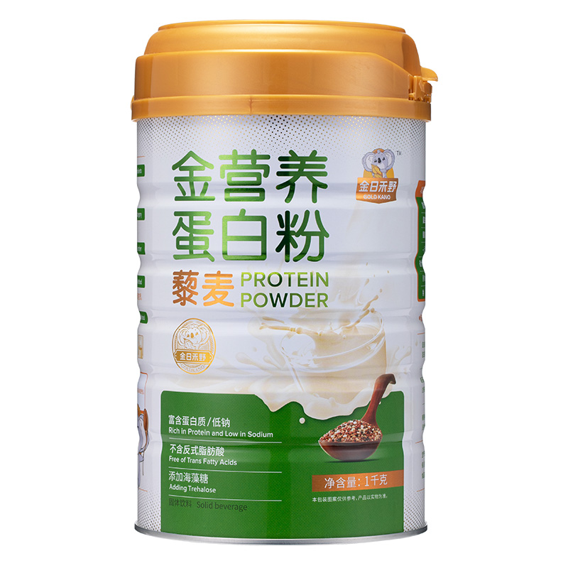 金日禾野蛋白粉蛋白质免疫力燕麦藜麦大豆蛋白乳清蛋白1000g罐装