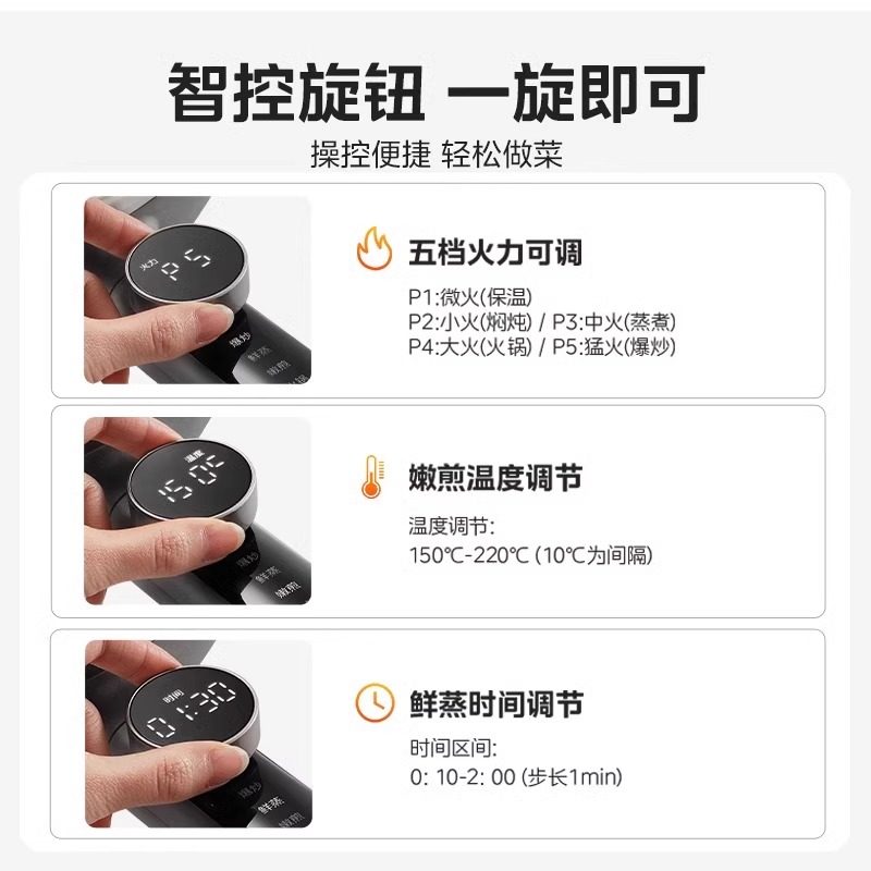 美的不花芯电炒锅家用多功能炒菜锅火锅煮锅大容量煎炒一体式不粘,淘宝优惠券,粉丝福利购,淘宝优惠卷