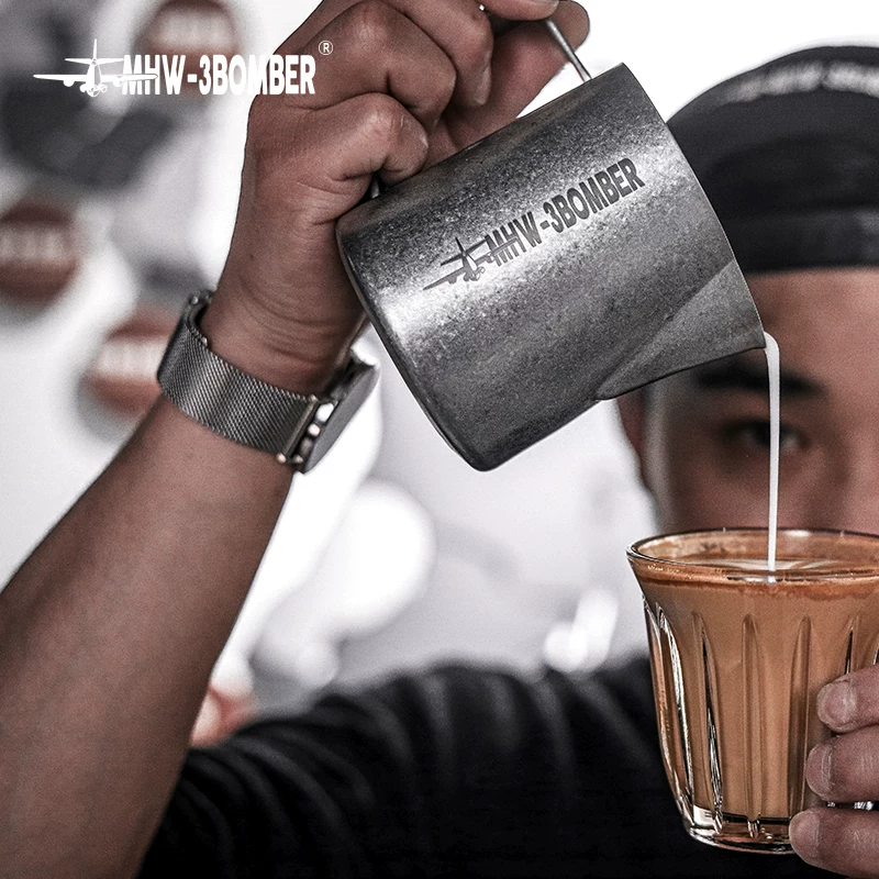Кофейный цилиндр MHW-3BOMBER Bomber GT Latte Art цилиндр с окном 5.0 наконечник 3.0 турбо молочный цилиндр и пенка для молока cup