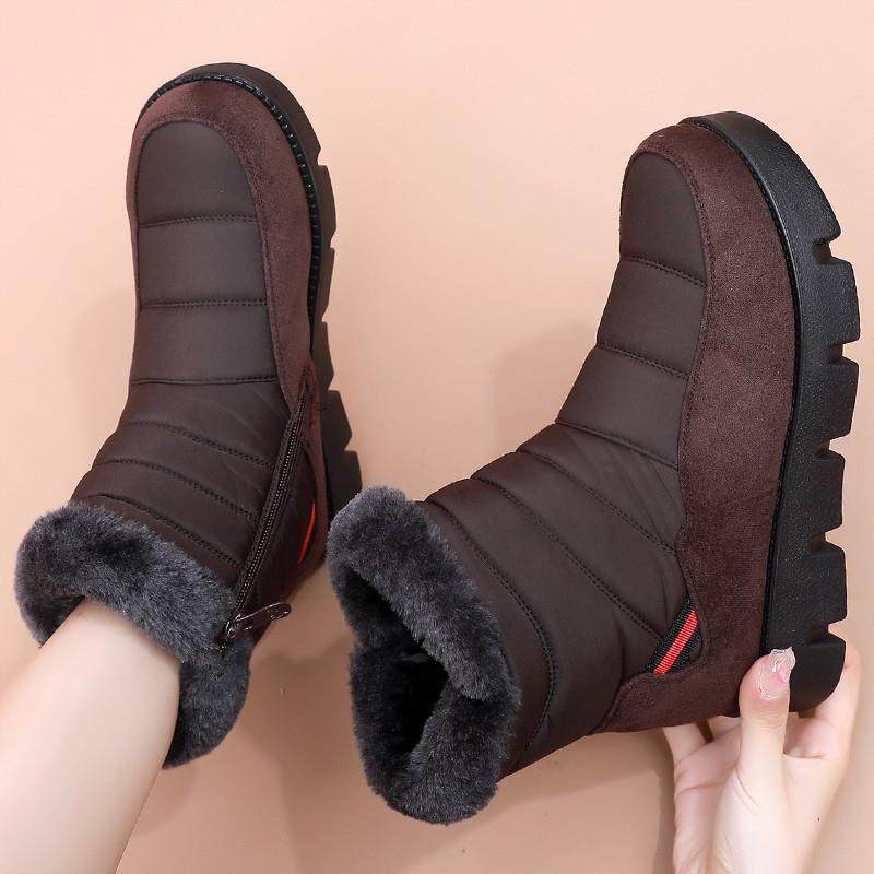 2025新款妈妈雪地靴女冬棉鞋防滑中老年中筒靴加绒加厚老人保暖鞋,淘宝优惠券,粉丝福利购,淘宝优惠卷