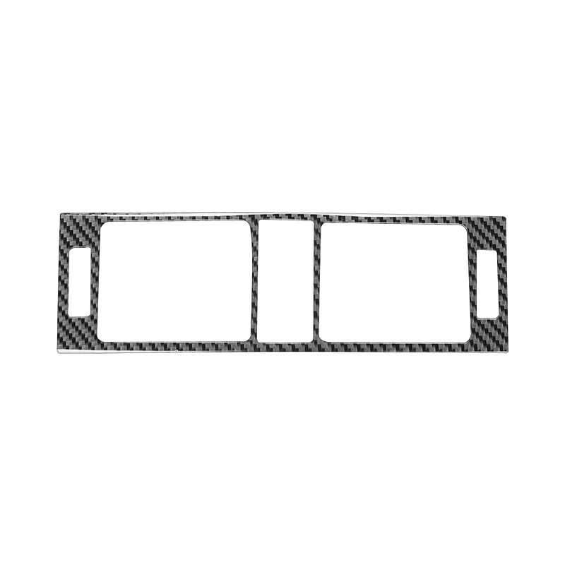 适用于奔驰老C级内饰改装W204W212中控CD排挡水杯面板碳纤维装饰-图2