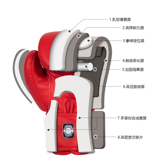 Jingpai-Professional Microfiber Leather Boxing Gloves