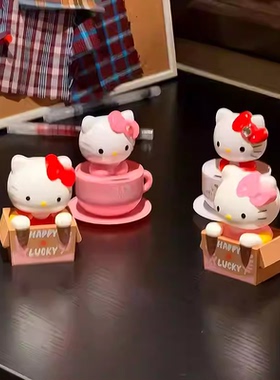 自动点头可爱卡通凯蒂装饰摆件