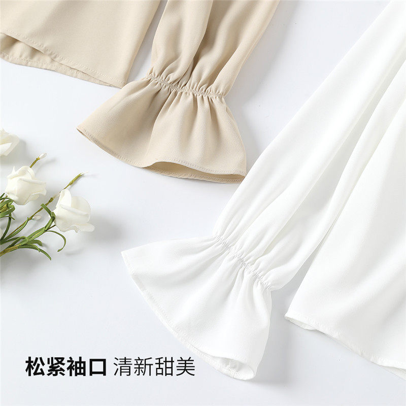 艾米恋蝴蝶结设计感小众春秋衬衫 艾米恋衬衫