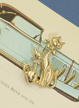 青岛饰品新款合金光面猫咪时尚