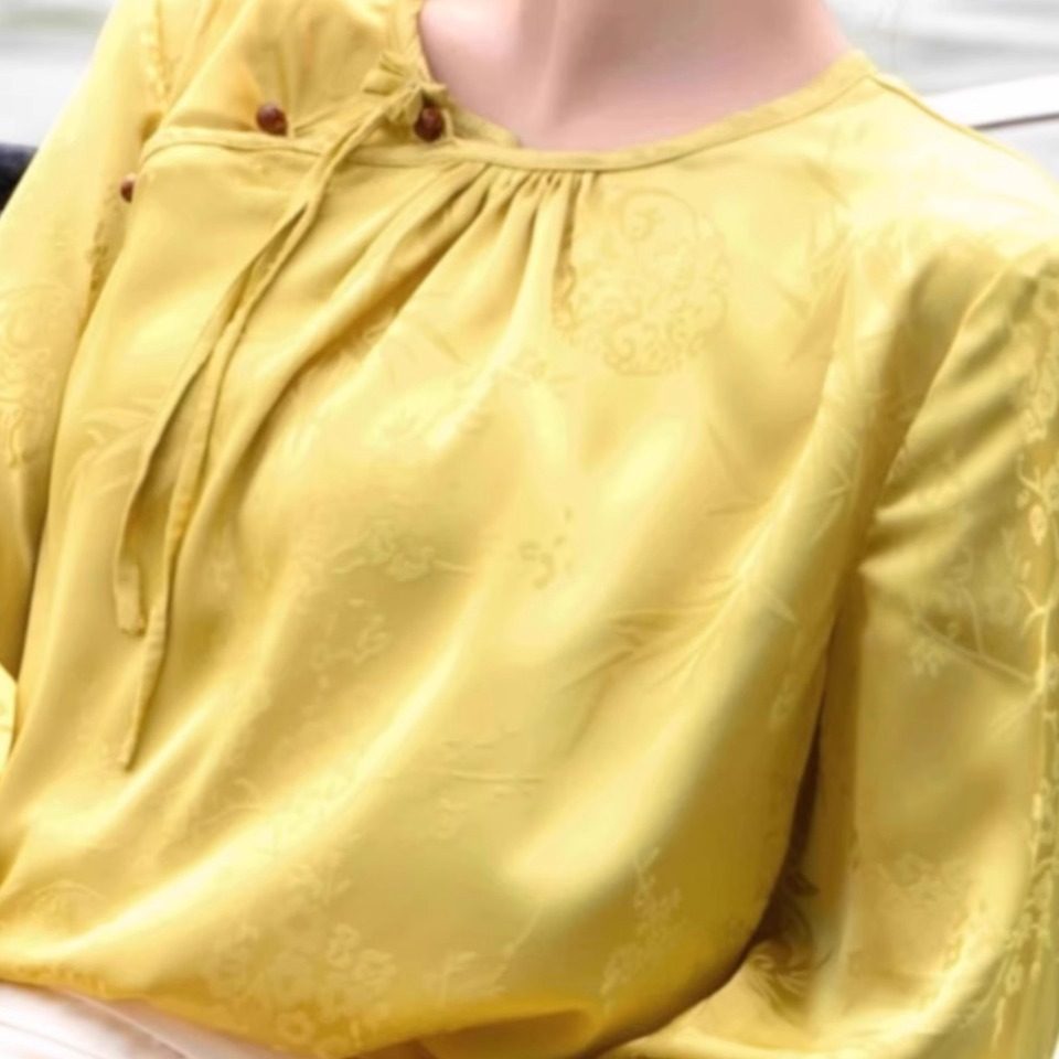 司羽阁【霓纱】新中式国风长袖衬衫女春秋新款薄款上衣汉服旋裙,淘宝优惠券,粉丝福利购,淘宝优惠卷