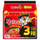 Triple spicy chicken flavor instant noodles imported from South Korea
