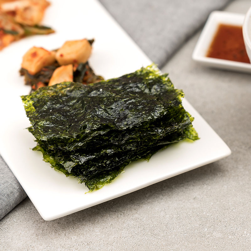 韩国进口清净园橄榄油海苔整箱批发商用烤海苔寿司海苔片即食紫菜 - 图1