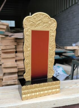 祖先牌位祖宗家用灵位寺庙祠堂供奉天地莲位香火实木莲花30厘米高