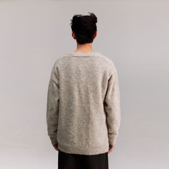 王橹杰同款COLDSTONE秋冬高级字母慵懒软糯毛衣复古针织开衫男女