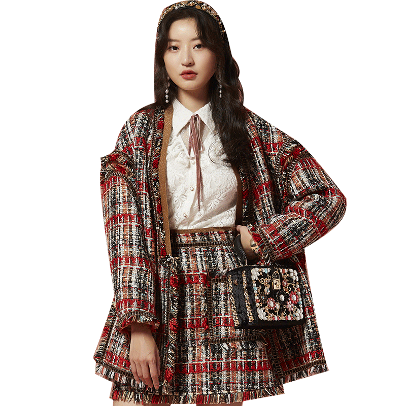 马克华菲女装2020秋新品小香风外套 马克华菲女装毛呢外套