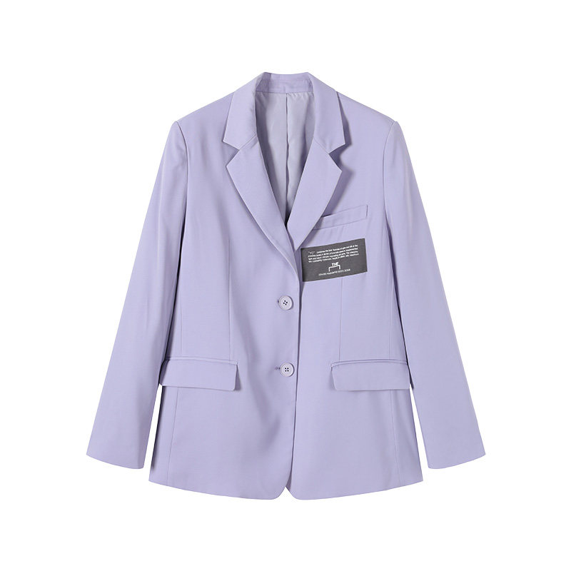马克华菲女装浅紫色西装外套2020 马克华菲女装西装