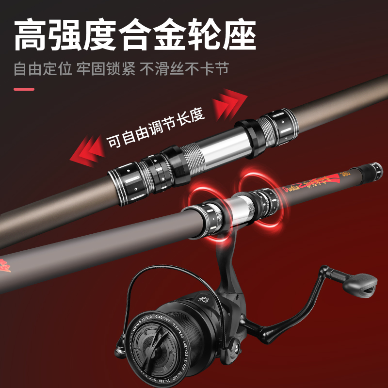 2025新型暴力锚杆远投超轻超硬矛鱼专用杆专业级大物锚鱼竿全套装 - 图1