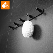 Ogie Punch-Free Bathroom Sanitary Hanging Clothes Hook-Room Wall-mounted Door Rear Clothes Towel Wall Row Hook Hanger Hat Hanger