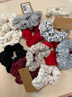 bm大肠发圈碎花纯棉发绳ins风女国内代购官网正品brandy melville