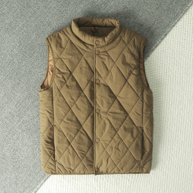 复古日系 ！情侣款 秋冬男女纯色立体绗棉保暖时尚立领有心马甲,淘宝优惠券,粉丝福利购,淘宝优惠卷