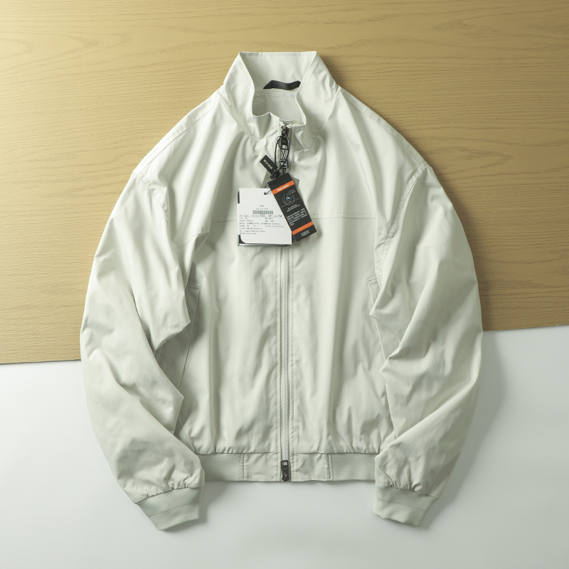 轰炸机 !!  美式复古教练夹克 ！春季男休闲立领纯色户外工装外套 - 图0