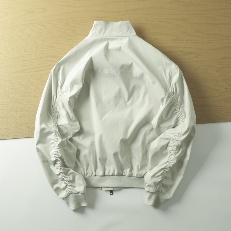 轰炸机 !!  美式复古教练夹克 ！春季男休闲立领纯色户外工装外套 - 图1